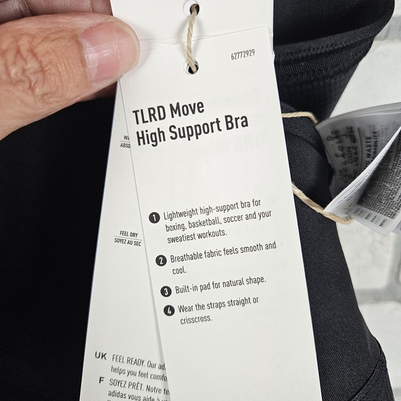 NWT ADIDAS TLRD Training High Support Sports Bra Size L(AC) - Picture 7 of 9